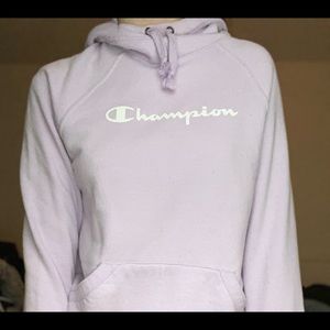 light purple champion hoodie!!